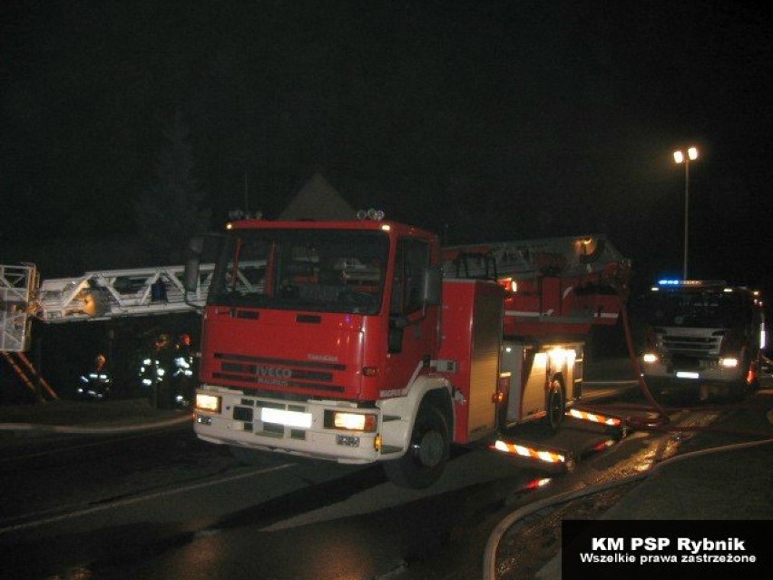 Pożar domu w Rybniku-Stodołach