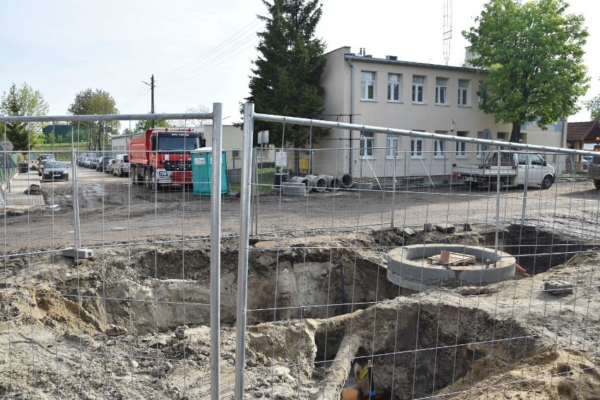 Malbork. Trwa przebudowa ulicy Chrobrego. Zobacz, jak obecnie przebiegają prace