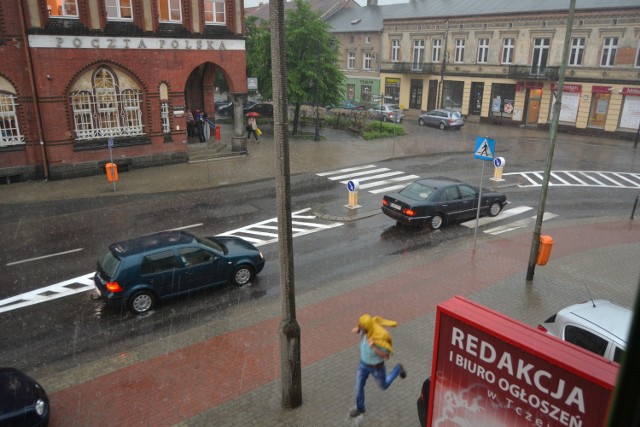 Ulica Obrońców Westerplatte w Tczewie. Widok z naszej redakcji.
