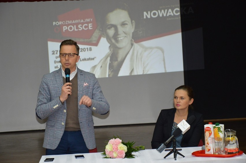 Barbara Nowacka w Zduńskiej Woli