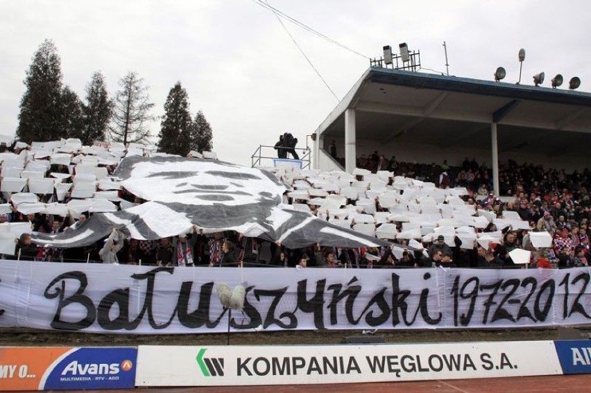 Górnik - Lechia. Kibice uczcili pamięć Henryka Bałuszyńskiego