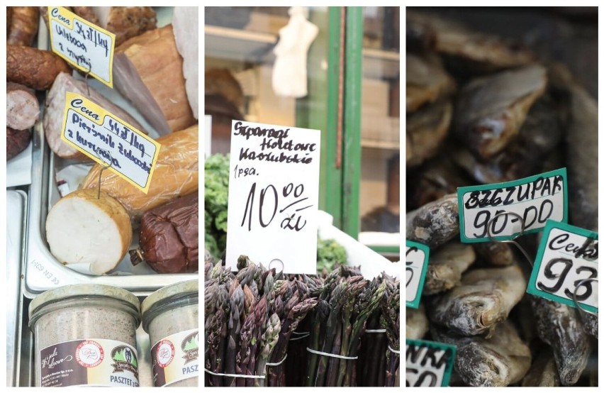 Ceny na Halach Targowych w Gdyni. Wędliny, miód, szparagi, kwiaty, ryby, inna żywność!