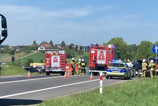 Wypadek na drodze krajowej nr 94 w Czajowicach