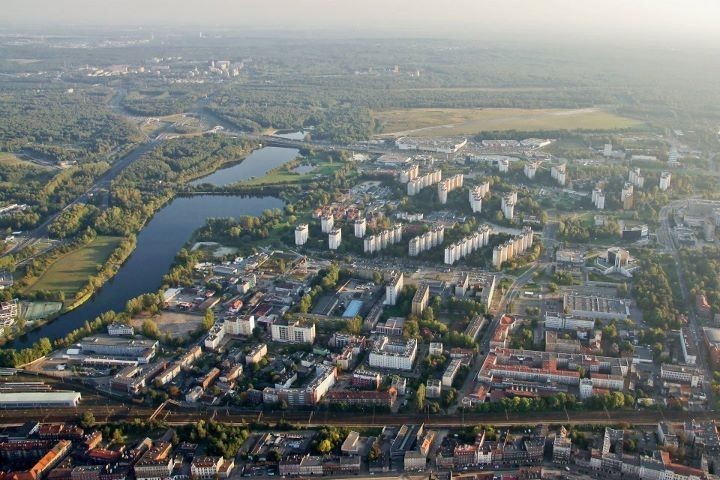 Katowice: Dolina Trzech Stawów z lotu ptaka [ZDJĘCIA]