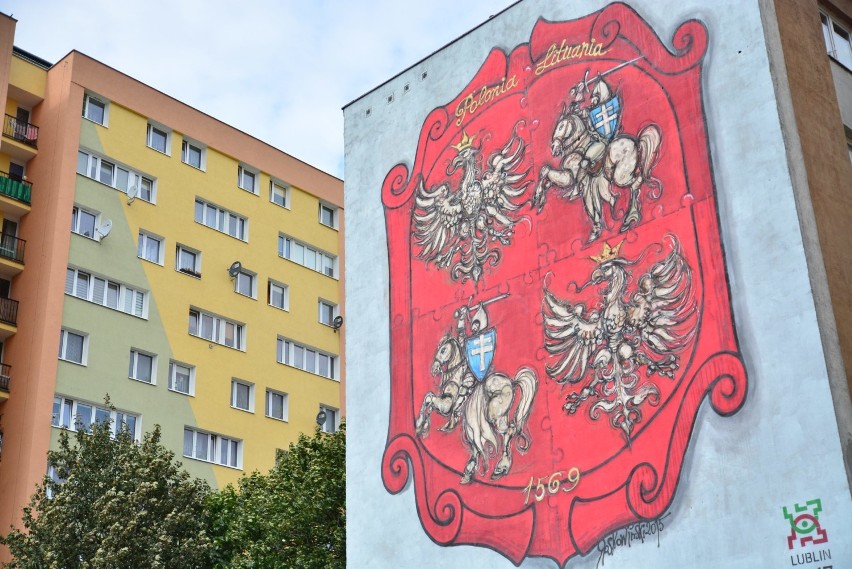 Mural przy ul. Hutniczej w Lublinie