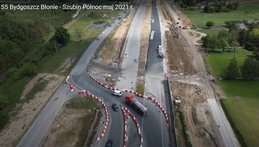 Budowa drogi S5 pod Bydgoszczą