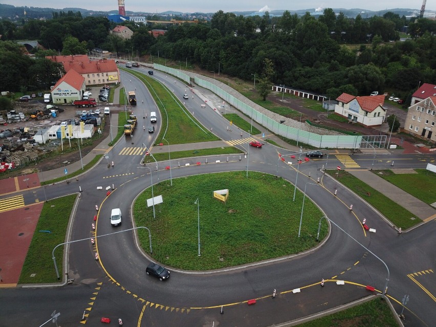 Zdjęcia lotnicze obwodnicy Wałbrzycha