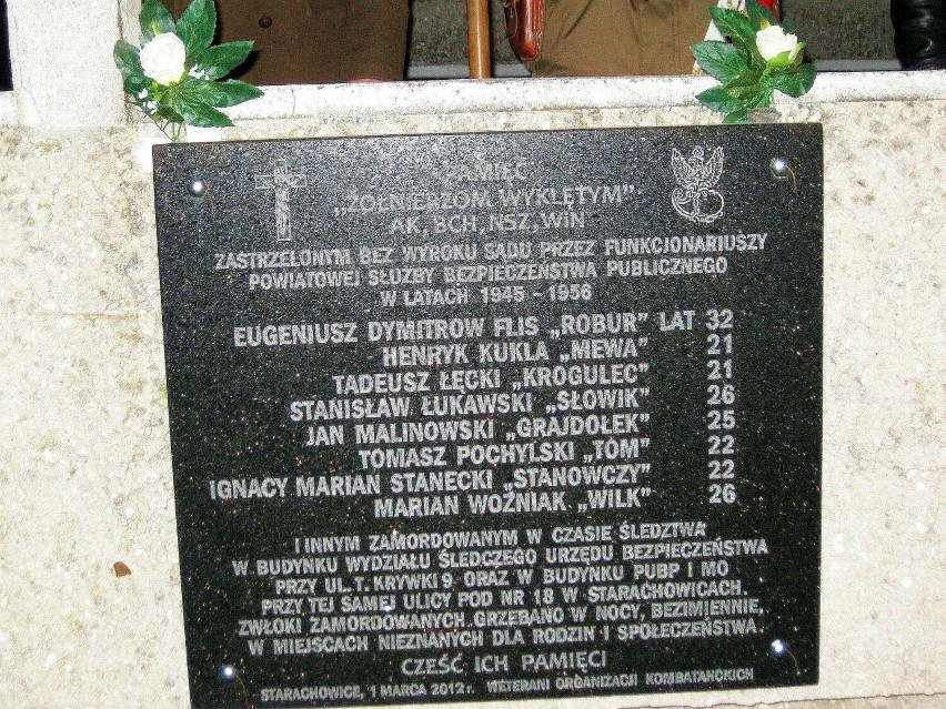 Tablica „Żołnierzy Wyklętych” w Panteonie Pamięci Narodowej