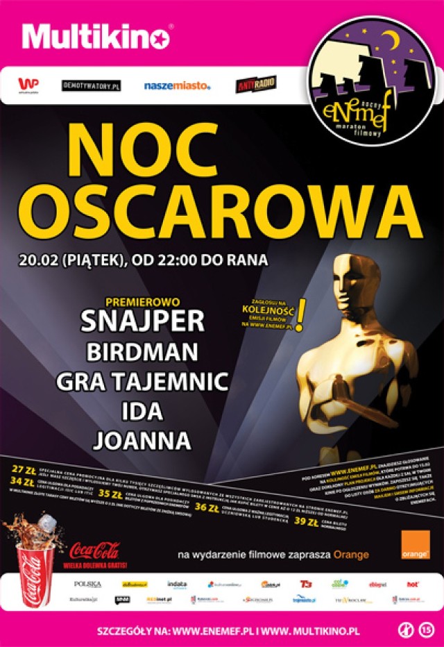 Oscarowa Noc już 20 lutego