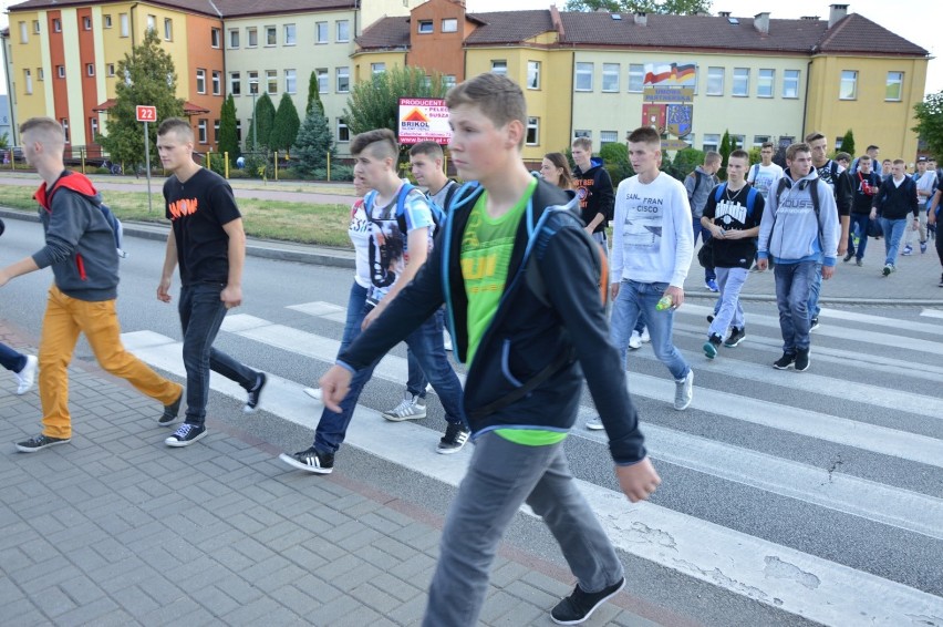 Protest uczniów ZST w Człuchowie