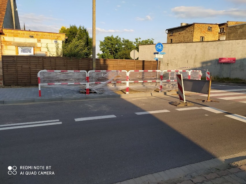 Nądnia gmina Zbąszyń. Remont odcinka chodnika. Budowa wyniesionego przejścia dla pieszych przy drodze powiatowej nr 2726P [Zdjęcia]