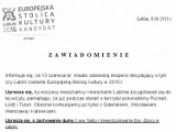 Lublin chce być ESK: Wydrukuj ogłoszenie i powieś na bloku