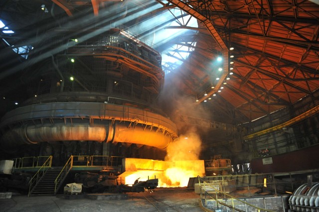 Wielki piec nr 2 w ArcelorMittal Poland w Dąbrowie Górniczej