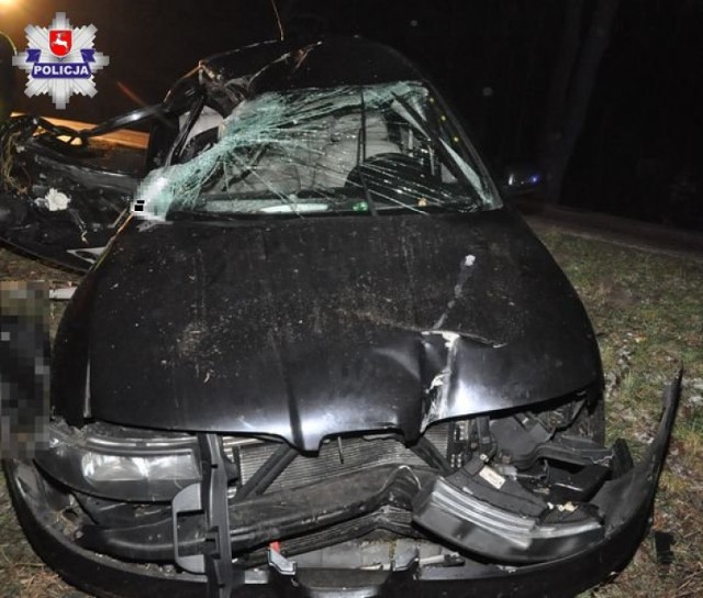 Do tragicznego w skutkach wypadku doszło w czwartek wieczorem w Rogóźnie. Seat Leon jadący w kierunku Ludwina najprawdopodobniej wpadł w poślizg, zjechał na pobocze i uderzył prawym bokiem w drzewo. W wyniku uderzenia 22-letni mężczyzna poniósł śmierć na miejscu. Kolejna osoba została przewieziona do szpitala.