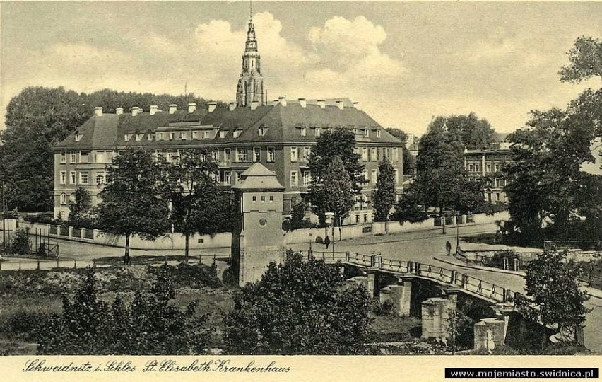 Ulica Westerplatte 24-26, dawny szpital miejski - kiedyś