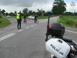 Lębork. Policja pomogła uczestnikom maratonu rowerowego