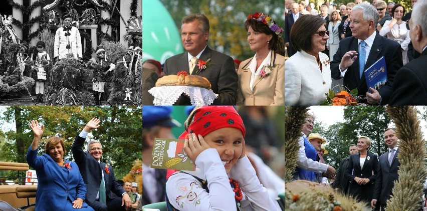 Prezydenci RP na dożynkach w Spale: I. Mościcki, A. Kwaśniewski, L. Kaczyński, B. Komorowski i A. Duda [ZDJĘCIA]