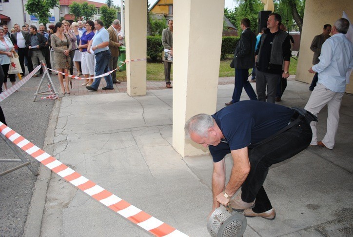 Protest związkowców z KWB &quot;Adamów&quot;