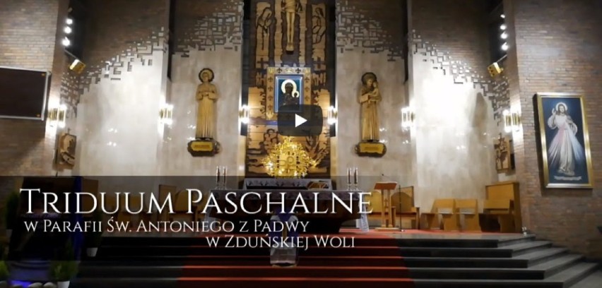 Msze online z parafii św. Antoniego w Zduńskiej Woli. Triduum Paschalne przez internet