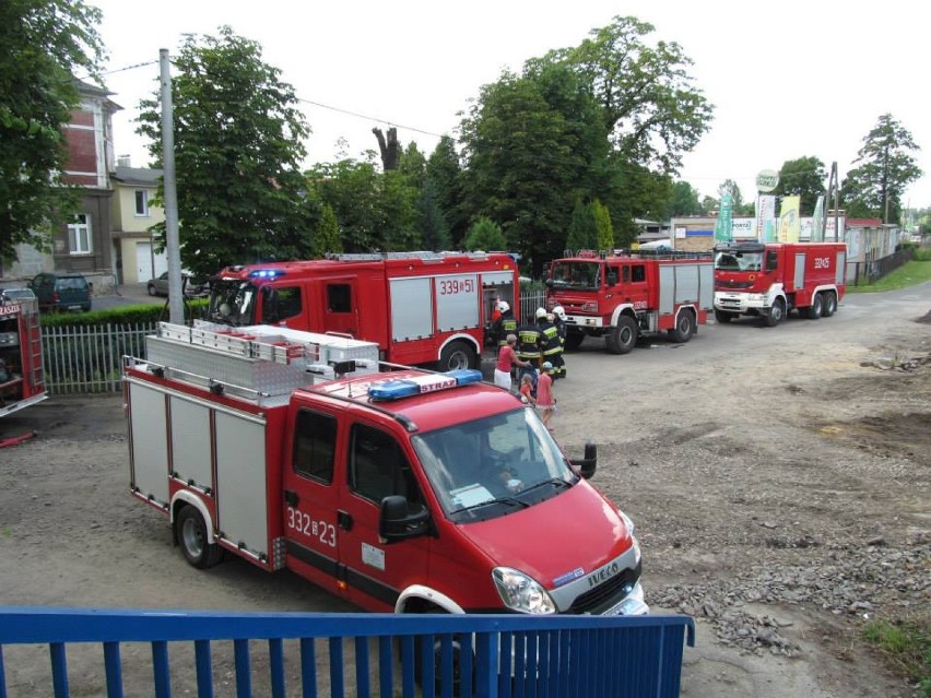 Pożar dworca PKP w Czechowicach-Dziedzicach Południowych. Spłonął fragment dachu