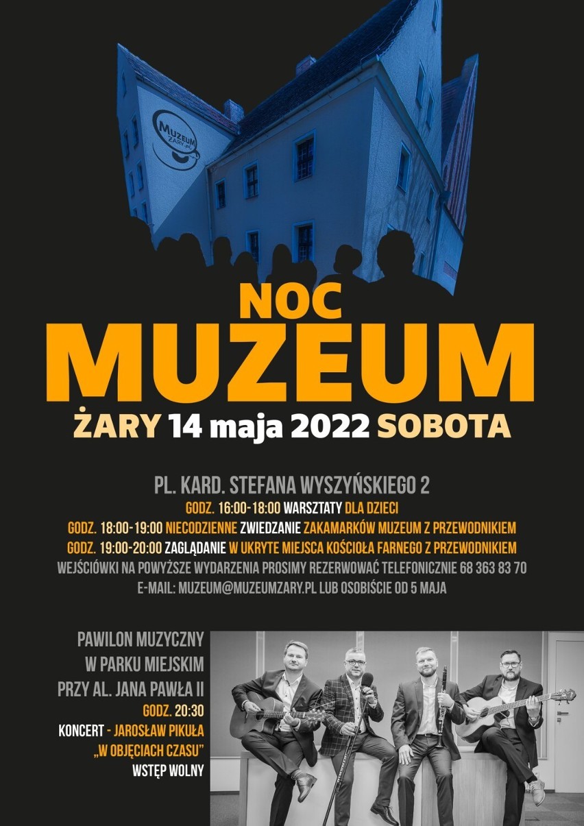 Noc Muzeum w Muzeum Pogranicza Śląsko - Łużyckiego w Żarach. Zobaczcie co przygotowano dla mieszkańców. Mamy program imprezy