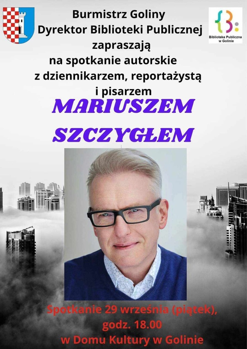 Spotkanie autorskie z Mariuszem Szczygłem  odbędzie się 29...