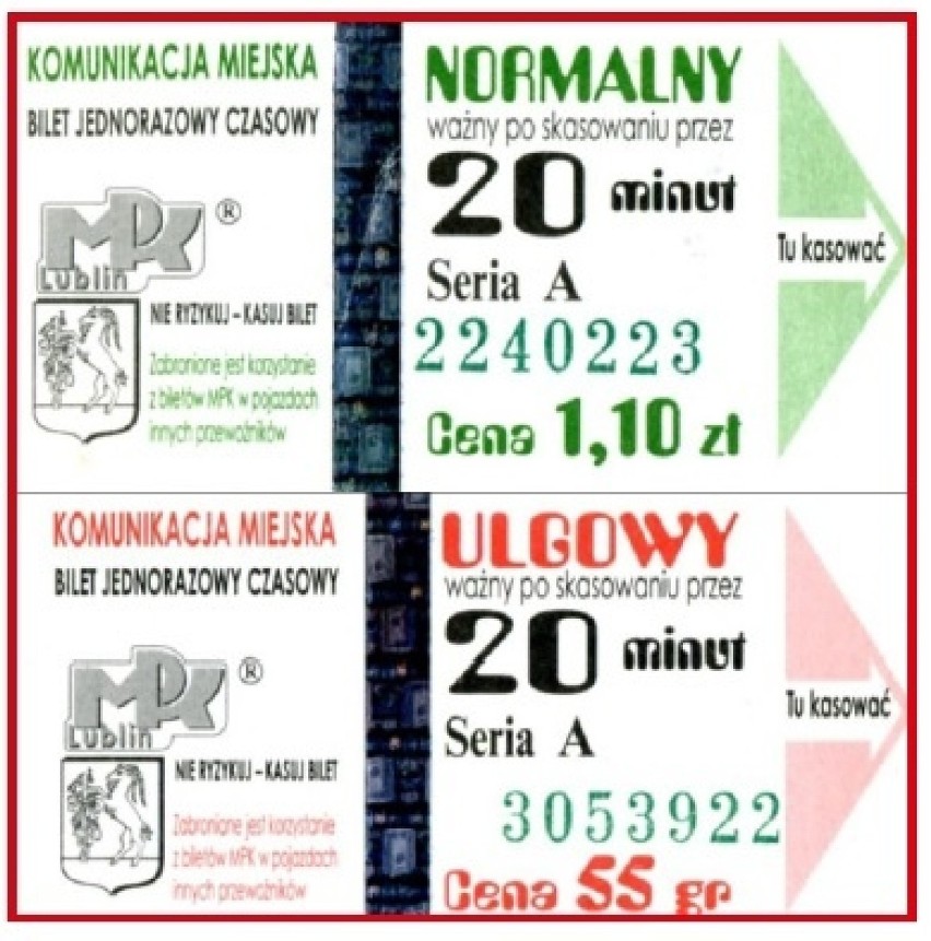 Sentymentalna podróż z ZTM Lublin. Zobacz archiwalne bilety (ZDJĘCIA)