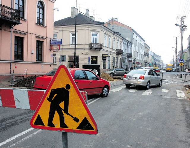 Odcinek ulicy Słowackiego w Piotrkowie jest od środy zamknięty