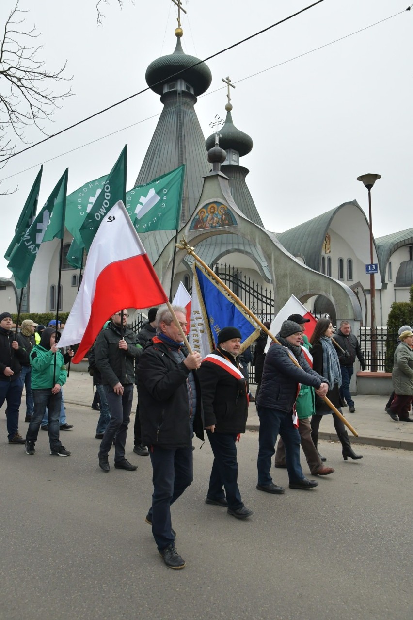 Hajnówka 23 lutego 2019. IV Marsz Pamięci Żołnierzy...