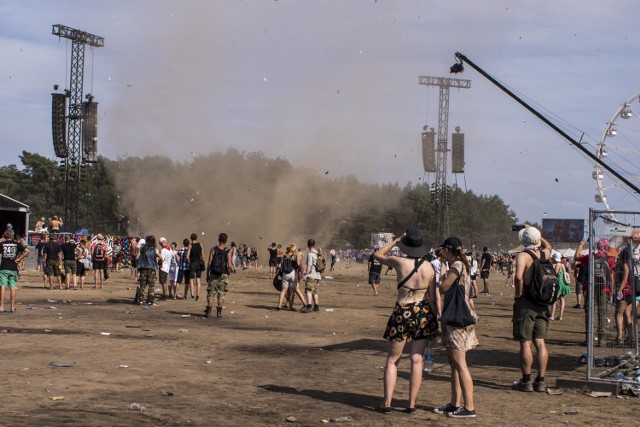 Tornado na Pol'and'Rock Festival 2018. Uważajcie na "trąby powietrzne" [ZDJĘCIA]