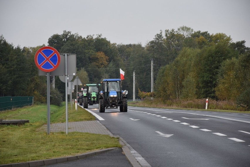 Nowy Tomyśl. Protest rolników na DW 302. Trasa Zbąszyń - Nowy Tomyśl. Zobaczcie zdjęcia