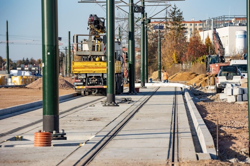 Trwa przebudowa pętli tramwajowej na Krowodrzy Górce