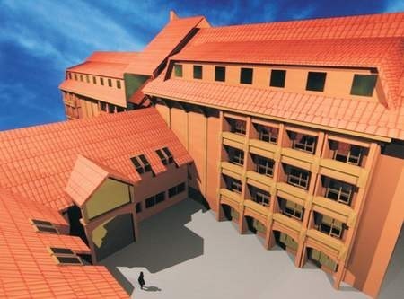 Komputerowa wizualizacja hotelu Jawor po przeprowadzonym remoncie.