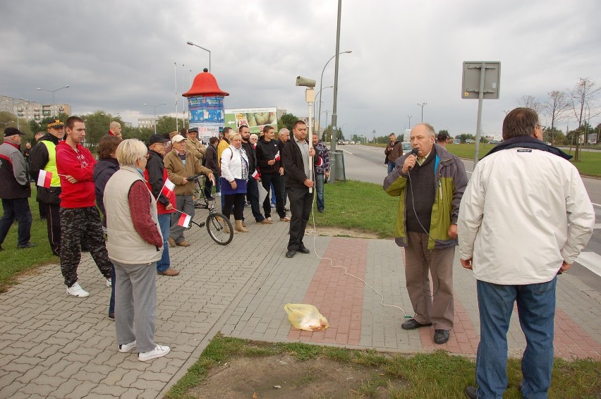 Blokada na al. Jana Pawła II w Tarnowie