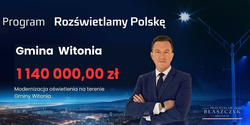 "Rozświetlamy Polskę". Pieniądze dla gmin z powiatu łęczyckiego na wymianę oświetlenia 