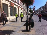 Policjanci patrolują deptak w Lublinie
