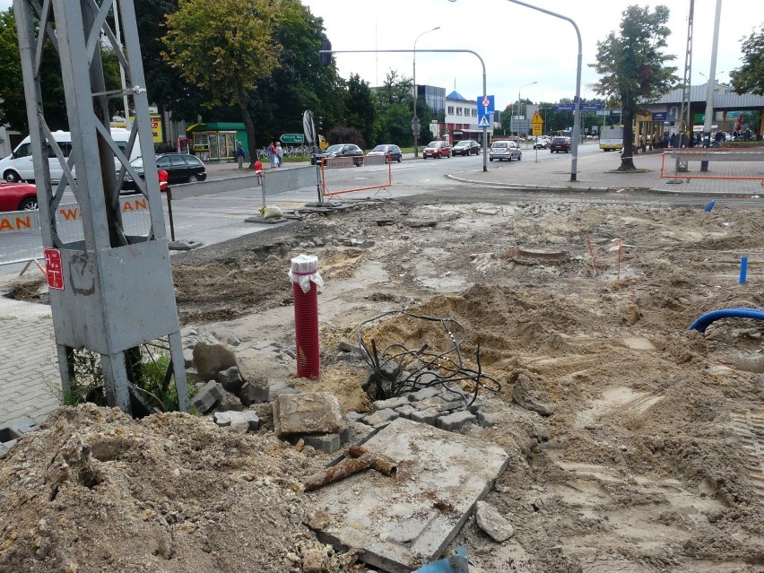 Fotorelacja z placu budowy. Remont torowiska w Pabianicach ZDJĘCIA