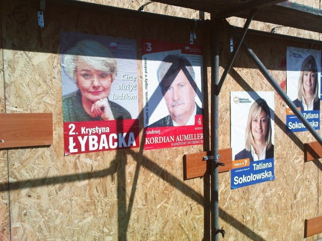 Powyborcze plakaty, Poznań 2011.