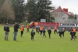Ekipa telewizyjna odwiedziła piłkarki z klubu sportowego "Rekord Brzeziny" 
