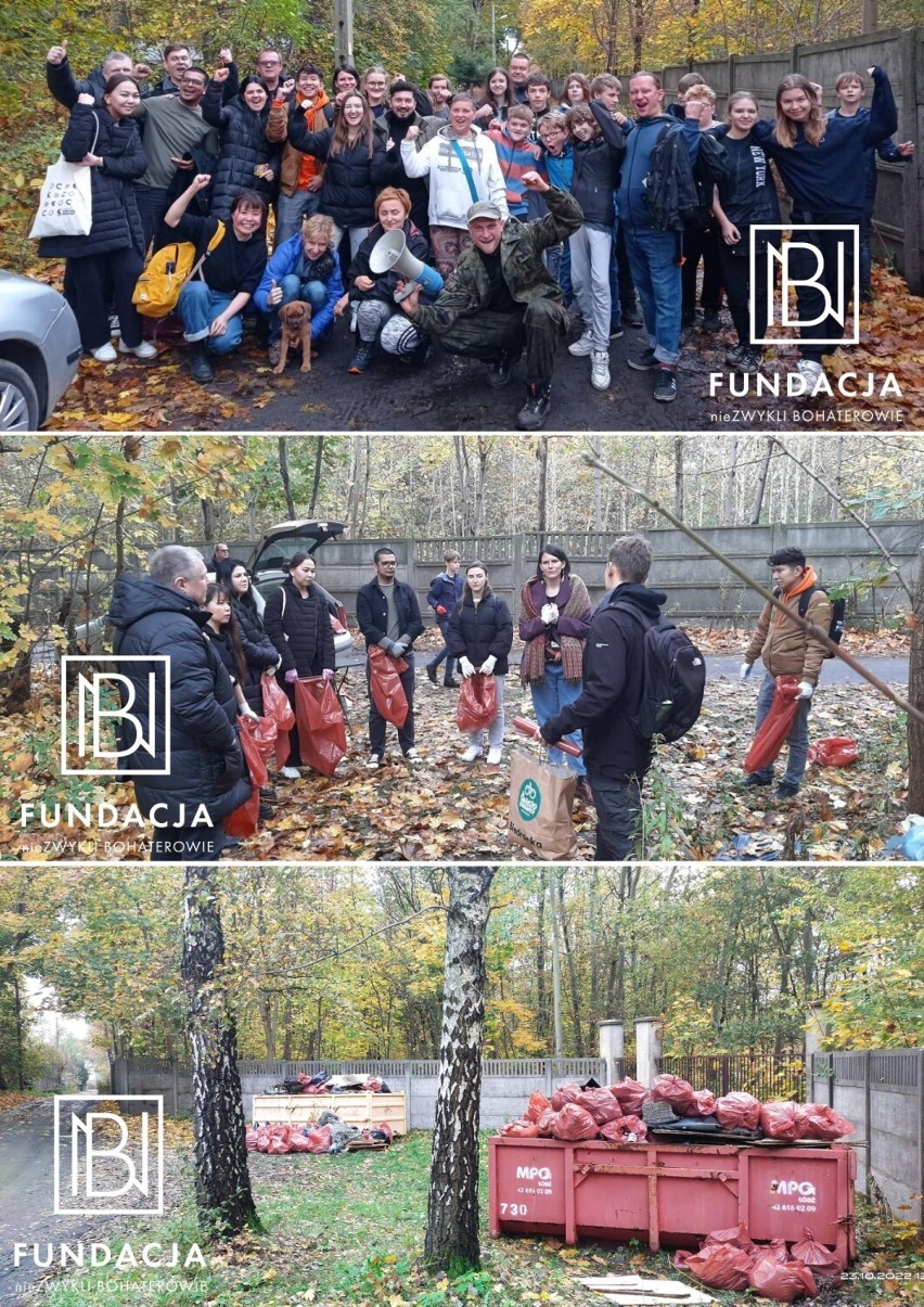 Akcja sprzątania lasu w Łodzi