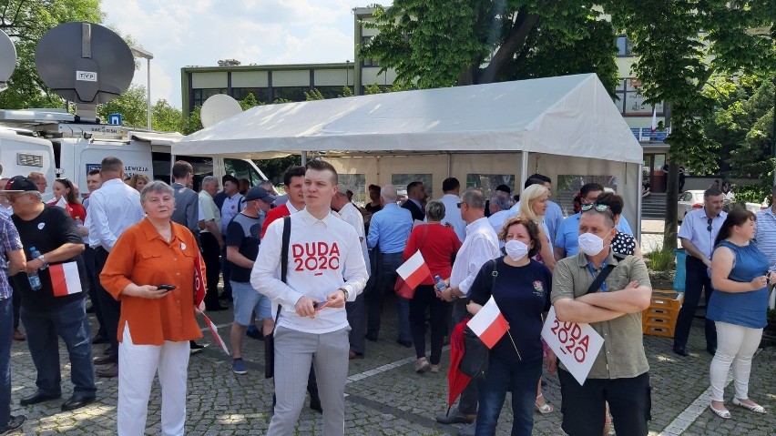 Andrzej Duda w Opolu. Spotkanie wyborcze z prezydentem przy amfiteatrze