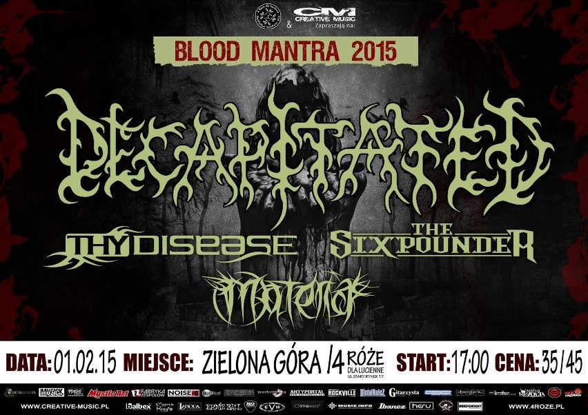 Blood Mantra Tour 2015 w Zielonej Górze