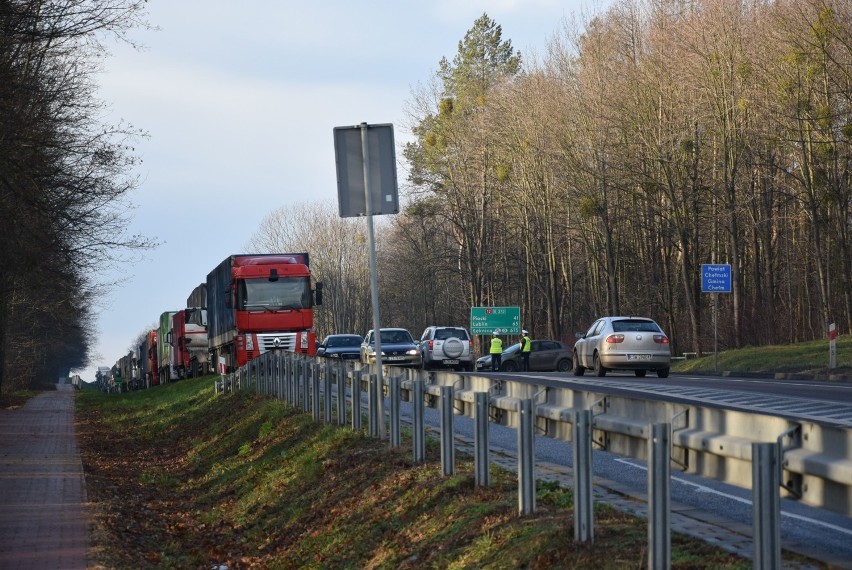 Chełm. Kolejka ciężarówek sięga aż do Janowa 