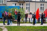 Ruch Sprawiedliwości Społecznej protestował przed siedzibą LPP w 10. rocznicę katastrofy w szwalni Rana Plaza | ZDJĘCIA