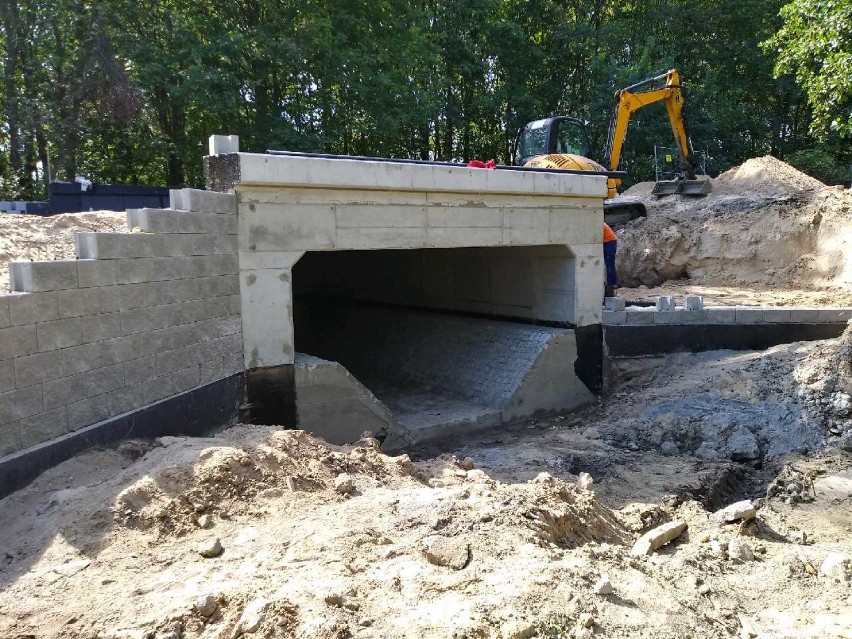 Trwa budowa mostu na trasie Wągrowiec-Damasławek 