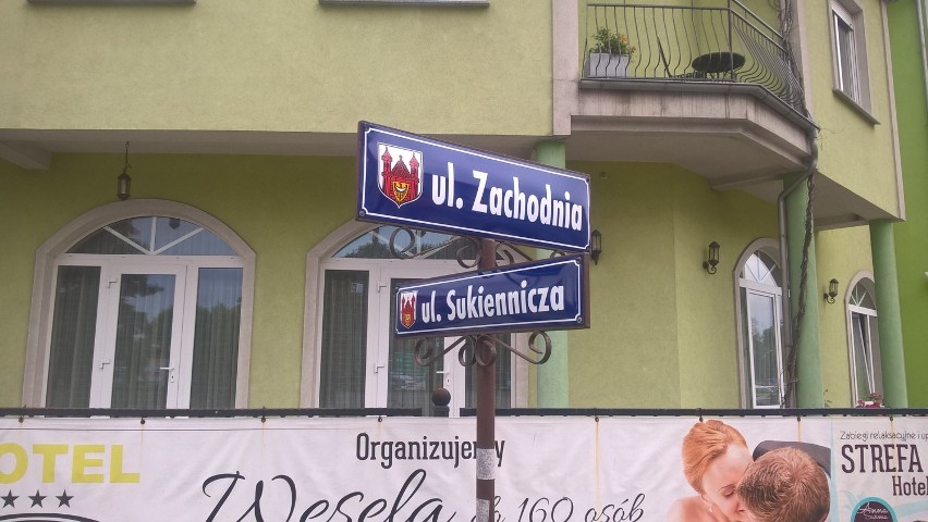 Nowe tabliczki z nazwami ulic w Świebodzinie: Zachodnia,...