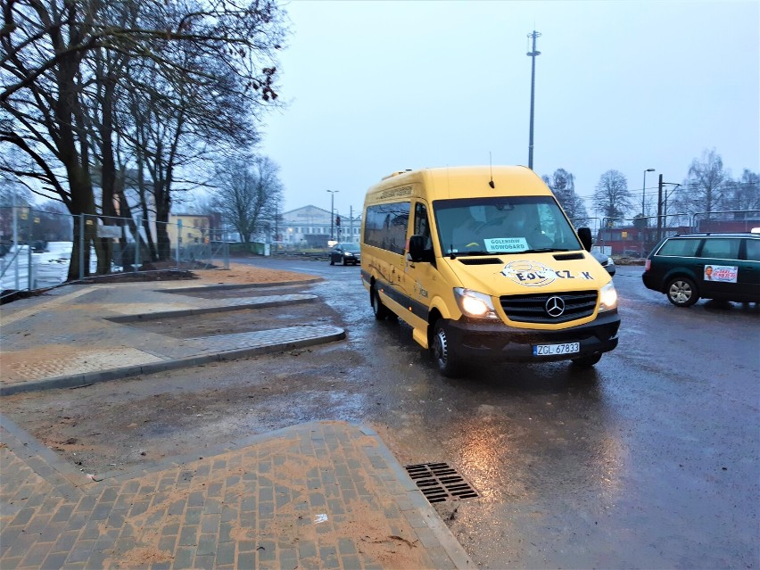 Przystanek busów i taksówek przy dworcu w Goleniowie został...
