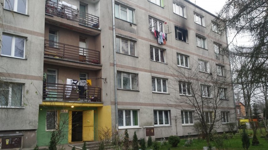 Pożar w Dąbrowie Górniczej Hotelowa Strzemieszyce