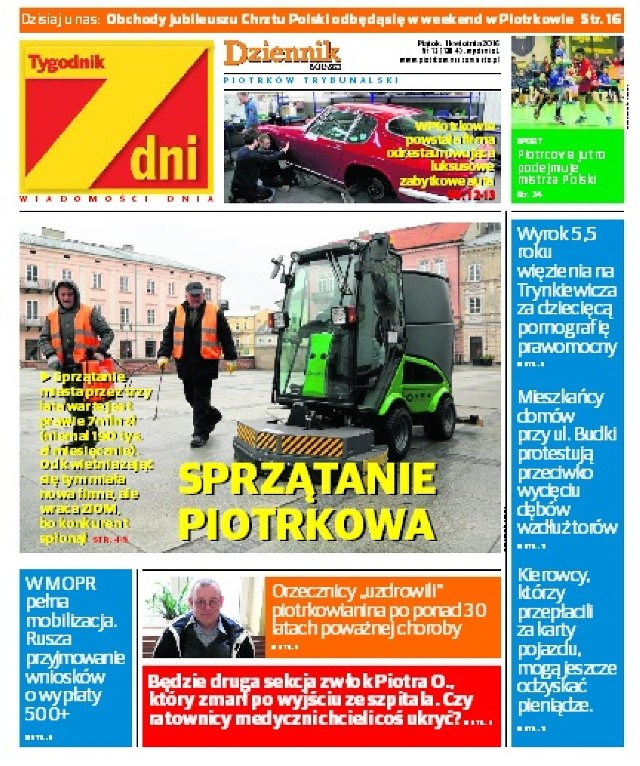 7 Dni Piotrków, 1 kwietnia 2016. Sprawdź, o czym piszemy w nowym numerze