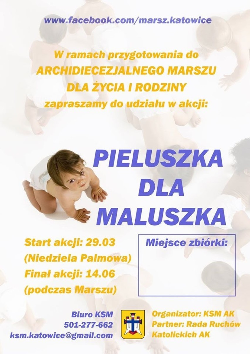 Pieluszka dla maluszka: Katolickie Stowarzyszenie Młodzieży prowadzi zbiórkę w powiecie mikołowskim